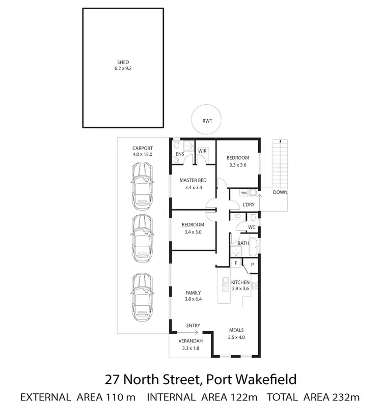 Floorplan of Homely house listing, 27 North Street, Port Wakefield SA 5550