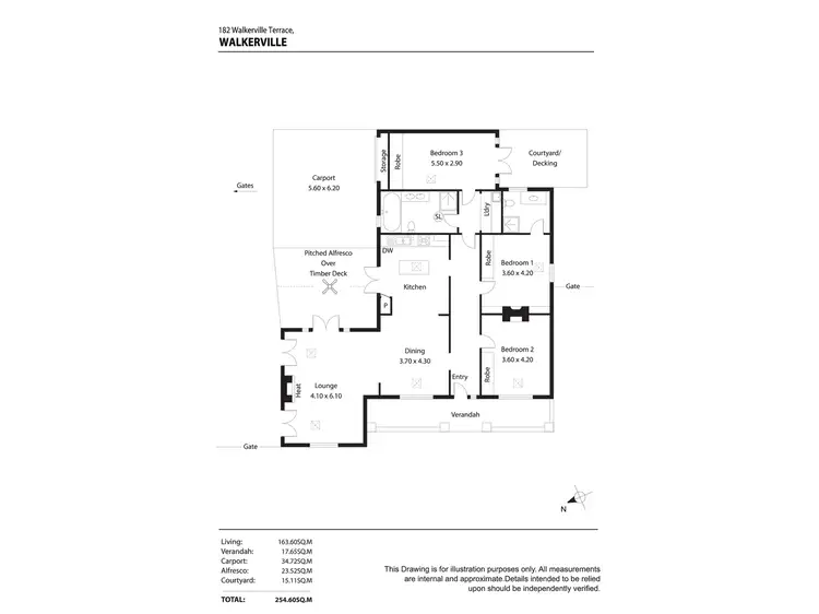 Floorplan of Homely house listing, 182 Walkerville Terrace, Walkerville SA 5081