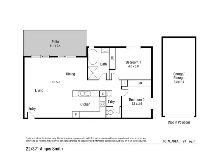 Floorplan of Homely apartment listing, 22/319 Angus Smith Drive, Douglas QLD 4814