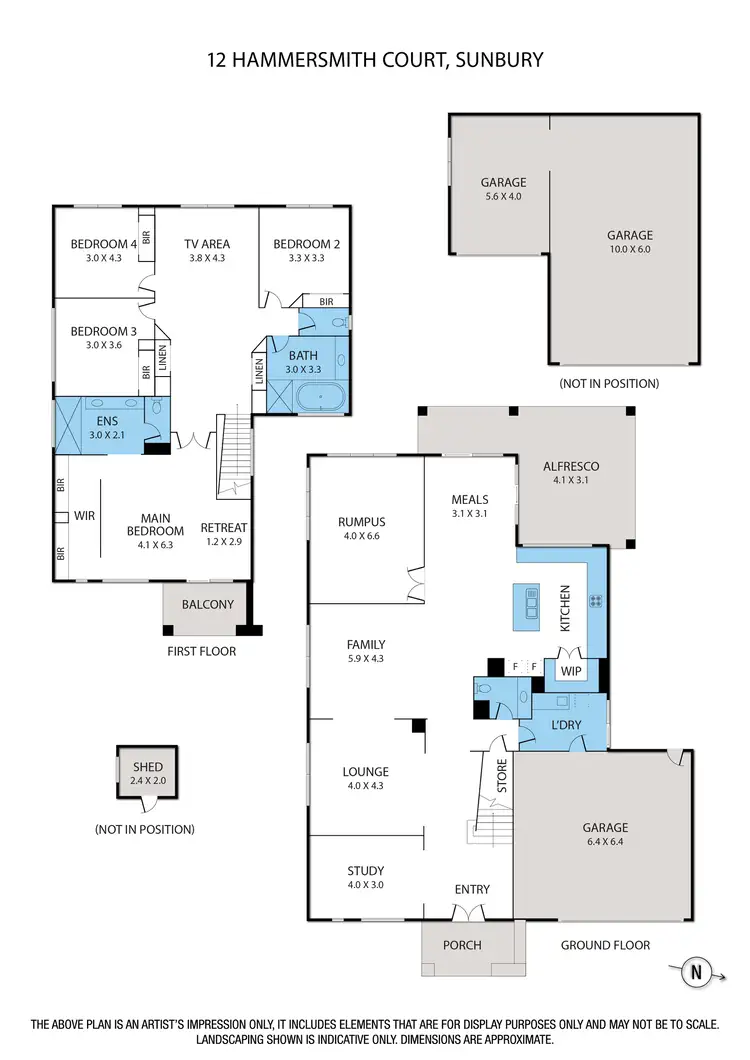 Floorplan of Homely house listing, 12 Hammersmith Court, Sunbury VIC 3429