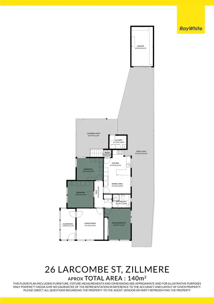Floorplan of Homely house listing, 26 Larcombe Street, Zillmere QLD 4034