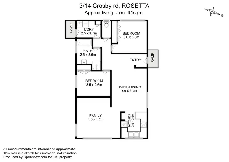 Floorplan of Homely house listing, 3/14 Crosby Road, Rosetta TAS 7010