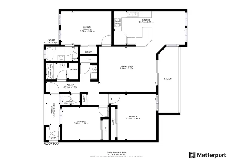 Floorplan of Homely unit listing, 6/13-15 Pulgul Street, Urangan QLD 4655