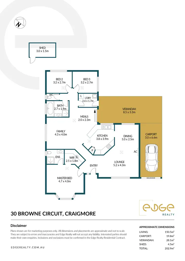 Floorplan of Homely house listing, 30 Browne Circuit, Craigmore SA 5114