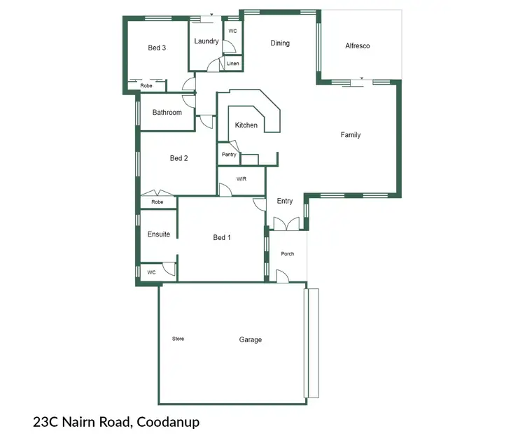 Floorplan of Homely house listing, 23C Nairn Road, Coodanup WA 6210