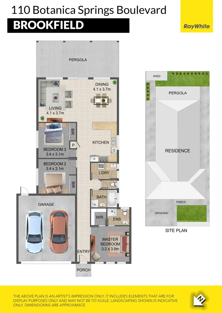 Floorplan of Homely house listing, 110 Botanica Springs Boulevard, Brookfield VIC 3338