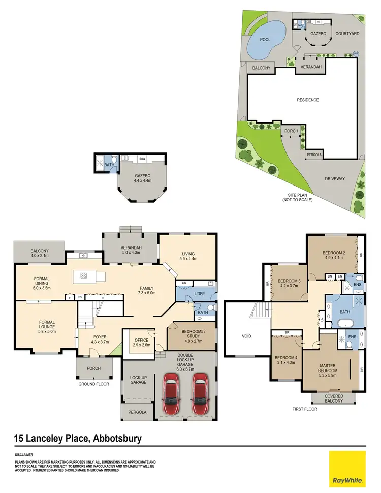 Floorplan of Homely house listing, 15 Lanceley Place, Abbotsbury NSW 2176