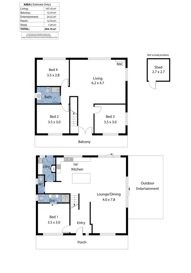 Floorplan of Homely house listing, 7 Dunstall Street, Normanville SA 5204
