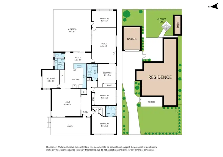 Floorplan of Homely house listing, 10 Risdon Drive, Notting Hill VIC 3168