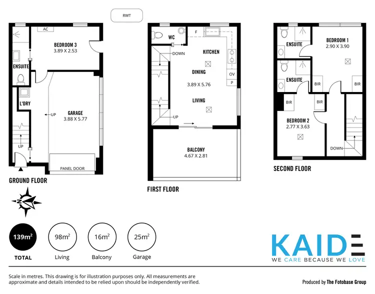 Floorplan of Homely townhouse listing, 1/46 Glenburnie Terrace, Plympton SA 5038