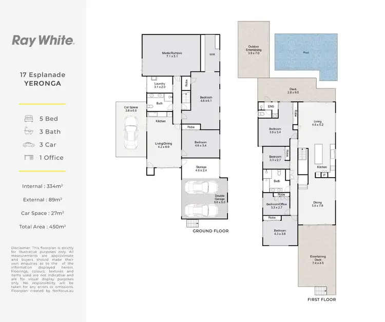 Floorplan of Homely house listing, 17 Esplanade, Yeronga QLD 4104