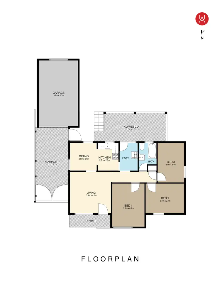 Floorplan of Homely house listing, 14 Lambert Place, Mount Pritchard NSW 2170