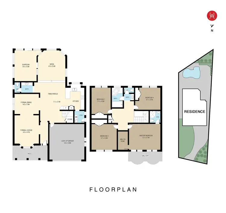 Floorplan of Homely house listing, 12 Earl Place, Cecil Hills NSW 2171