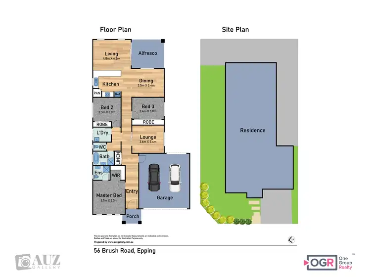 Floorplan of Homely house listing, 56 Brush Road, Epping VIC 3076