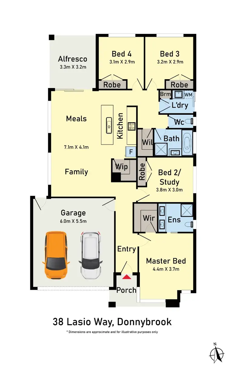 Floorplan of Homely house listing, 38 Lasio Way, Donnybrook VIC 3064