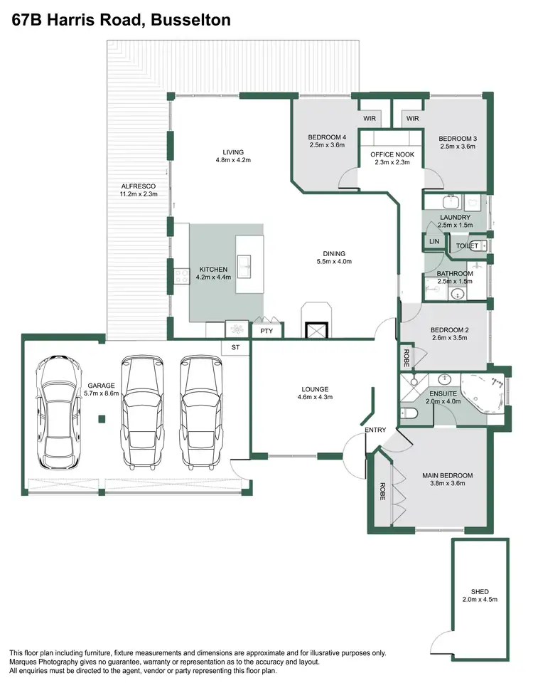 Floorplan of Homely house listing, 2/67 Harris Road, Busselton WA 6280