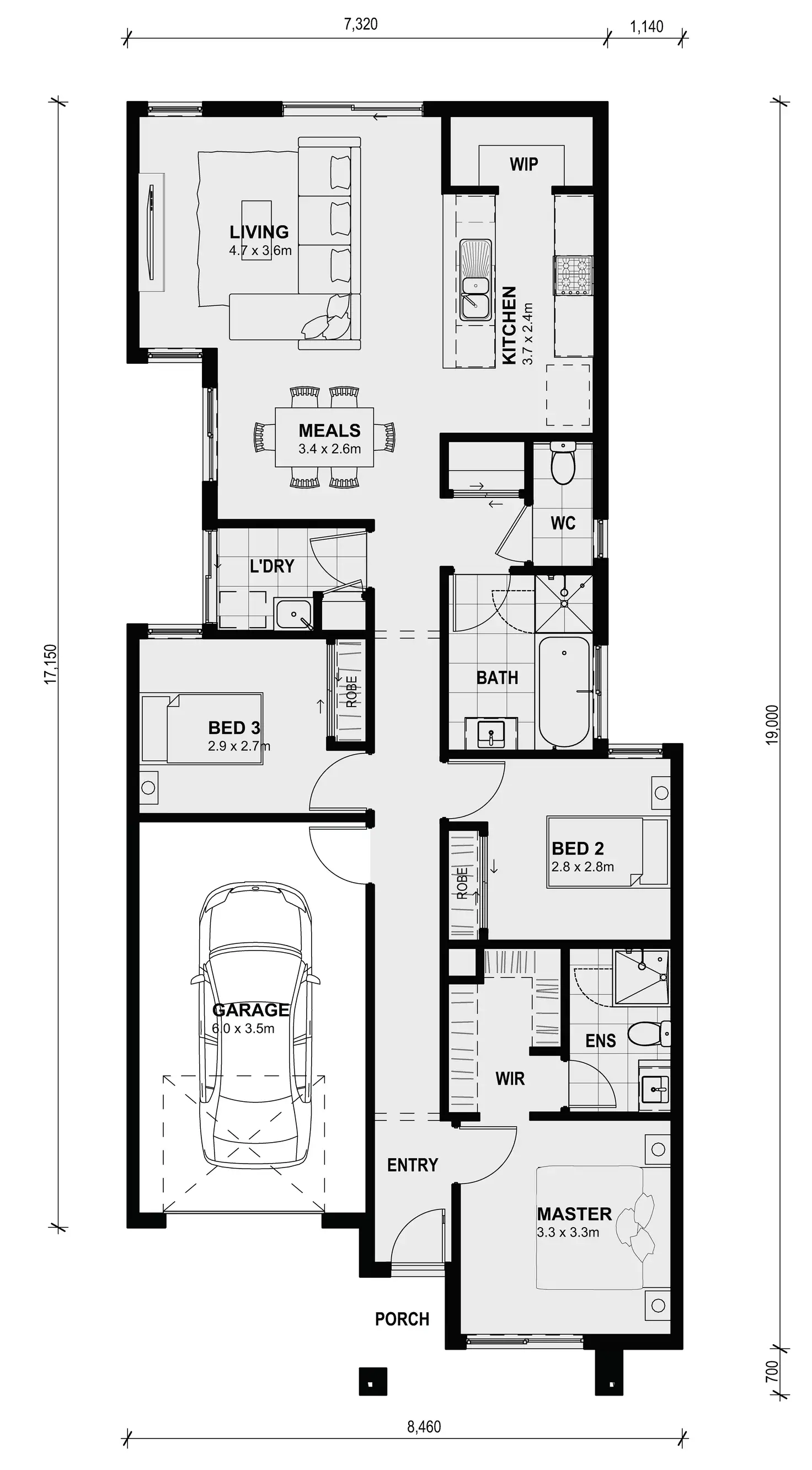 Floorplan of Homely house listing, 1536 Pony Road, Westwood Estate, Fraser Rise VIC 3336