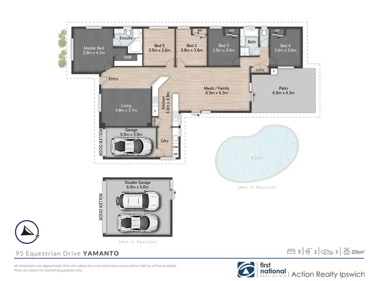 Floorplan of Homely house listing, 95 Equestrian Drive, Yamanto QLD 4305