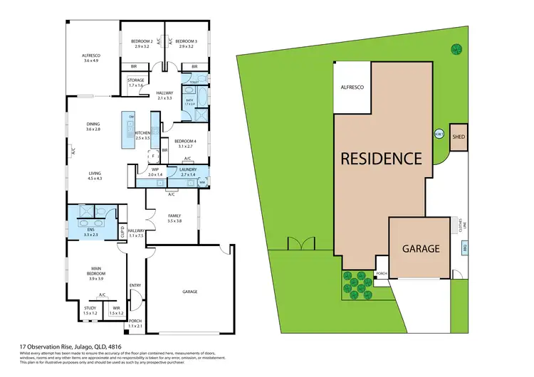 Floorplan of Homely house listing, 17 Observation Rise, Julago QLD 4816