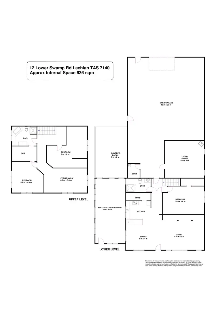 Floorplan of Homely house listing, 12 Lower Swamp Road, Lachlan TAS 7140