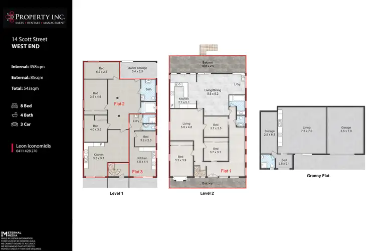Floorplan of Homely house listing, 14 Scott Street, West End QLD 4101