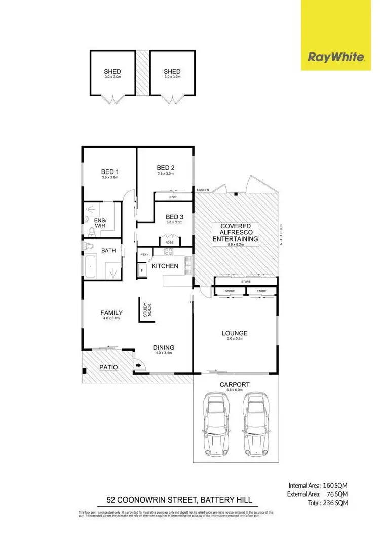 Floorplan of Homely house listing, 52 Coonowrin Street, Battery Hill QLD 4551