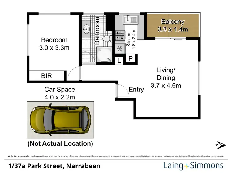 Floorplan of Homely unit listing, 1/37A Park Street, Narrabeen NSW 2101