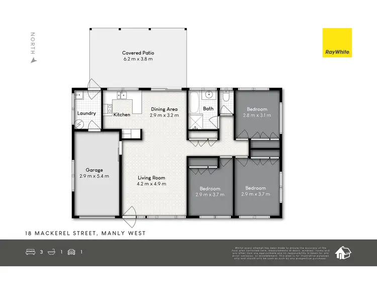 Floorplan of Homely house listing, 18 Mackerel Street, Manly West QLD 4179