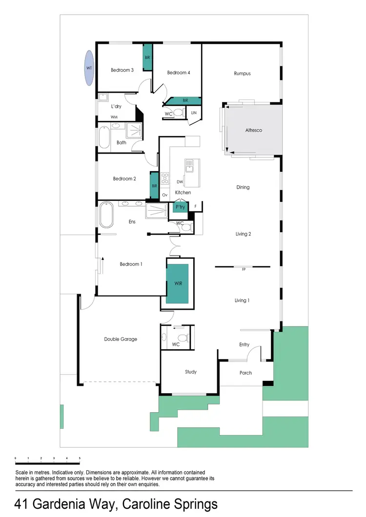 Floorplan of Homely house listing, 41 Gardenia Way, Caroline Springs VIC 3023