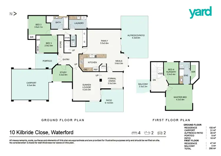 Floorplan of Homely house listing, 10 Kilbride Close, Waterford WA 6152