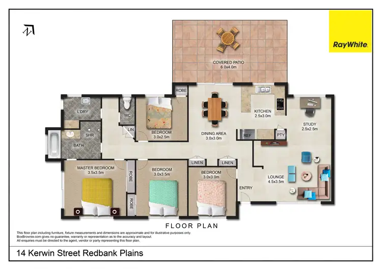 Floorplan of Homely house listing, 14 Kerwin Street, Redbank Plains QLD 4301