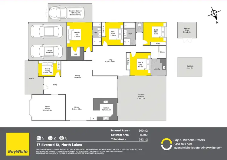 Floorplan of Homely house listing, 17 Everard Street, North Lakes QLD 4509