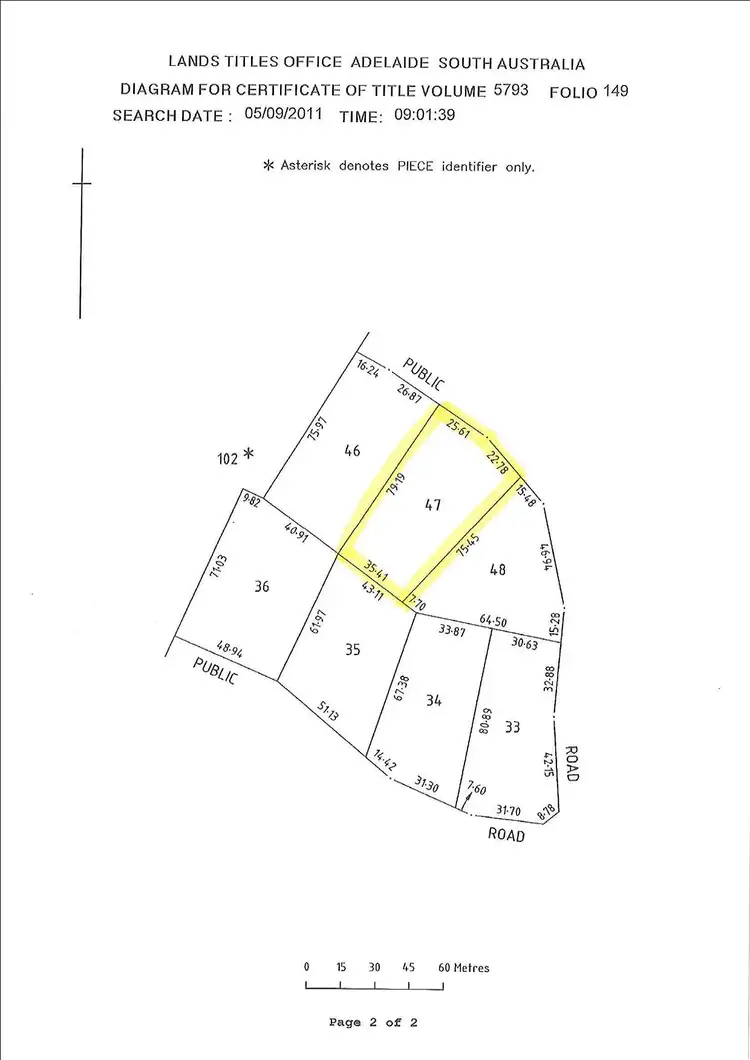 Floorplan of Homely land listing, 4 Falie Drive, Perlubie SA 5680