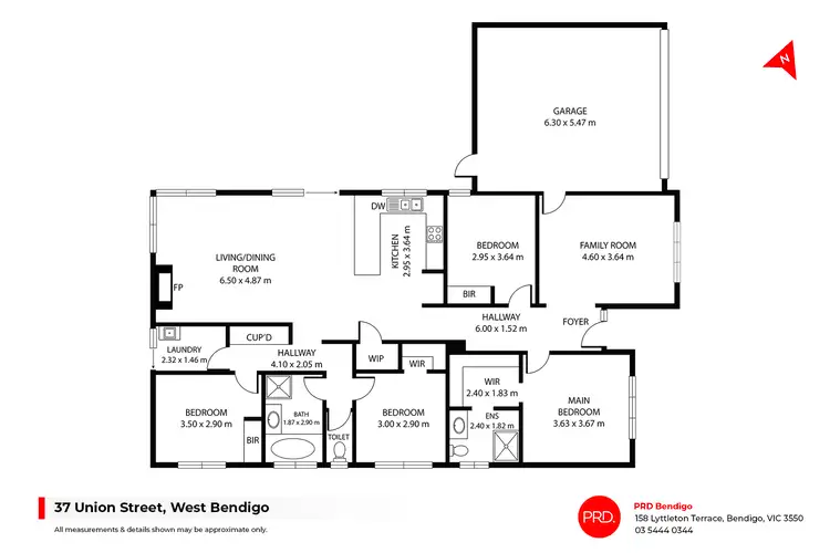 Floorplan of Homely house listing, 37 Union Street, West Bendigo VIC 3550