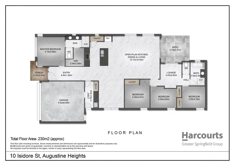 Floorplan of Homely house listing, 10 Isidore Street, Augustine Heights QLD 4300