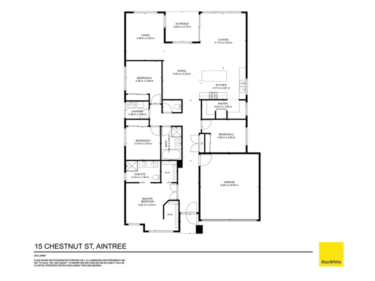 Floorplan of Homely house listing, 15 chestnut street, Aintree VIC 3336