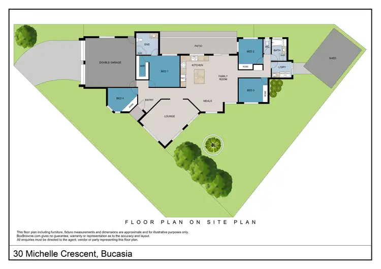 Floorplan of Homely house listing, 30 Michelle Crescent, Bucasia QLD 4750