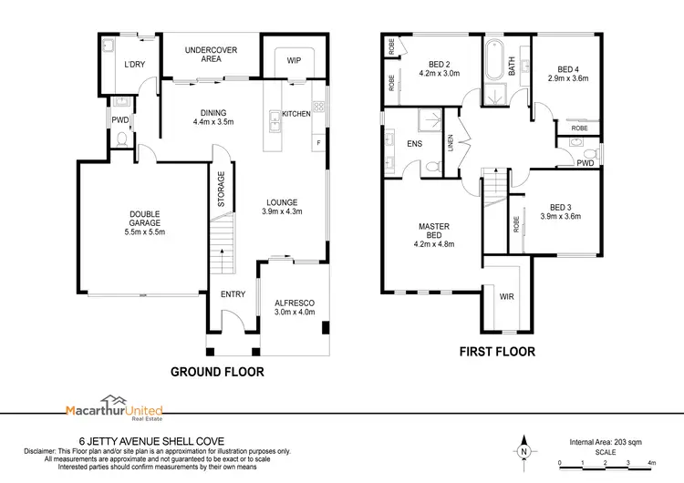 Floorplan of Homely house listing, 6 Jetty Avenue, Shell Cove NSW 2529