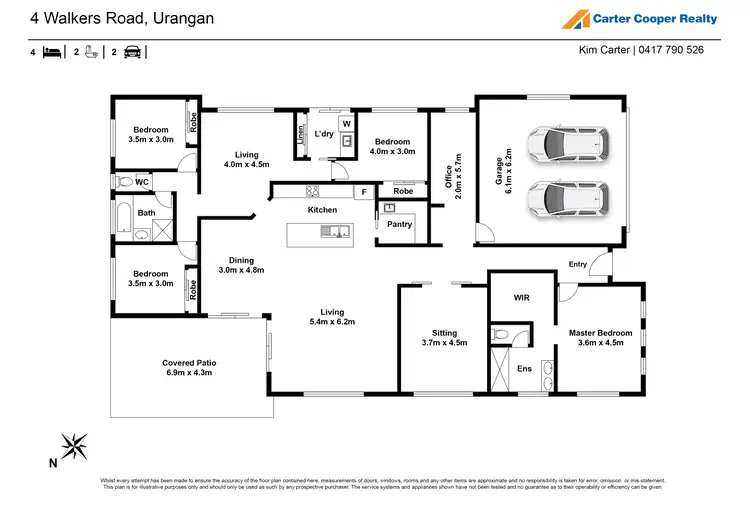 Floorplan of Homely house listing, 4 Walkers Road, Urangan QLD 4655