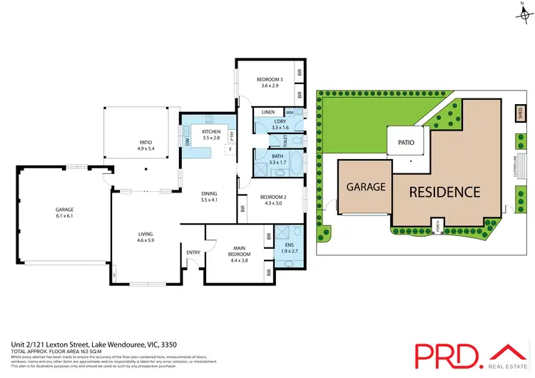 Floorplan of Homely townhouse listing, 2/121 Lexton Street, Lake Wendouree VIC 3350