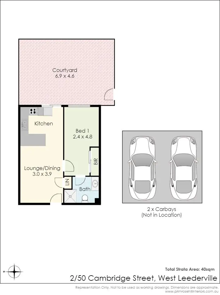 Floorplan of Homely apartment listing, 2/50 Cambridge Street, West Leederville WA 6007