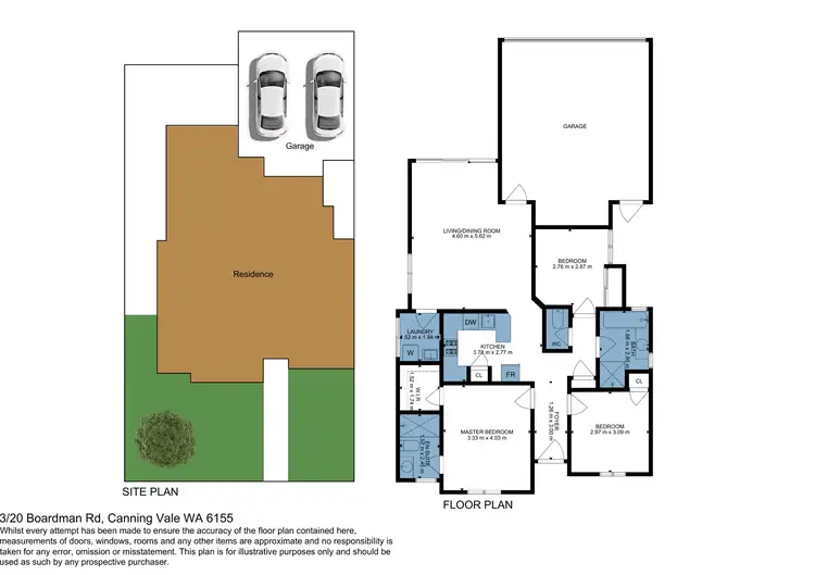 Floorplan of Homely unit listing, 3/20 Boardman Road, Canning Vale WA 6155