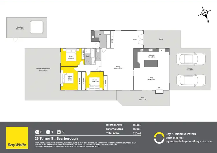 Floorplan of Homely house listing, 26 Turner Street, Scarborough QLD 4020
