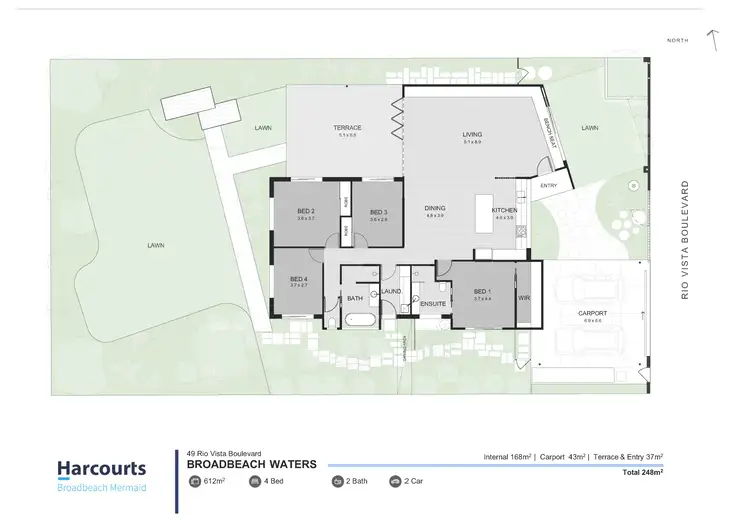Floorplan of Homely house listing, 49 Rio Vista Boulevard, Broadbeach Waters QLD 4218