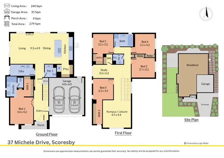 Floorplan of Homely house listing, 37 Michele Drive, Scoresby VIC 3179