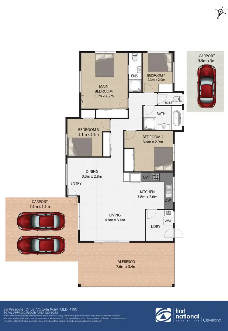 Floorplan of Homely house listing, 35 Prescoter Drive, Victoria Point QLD 4165