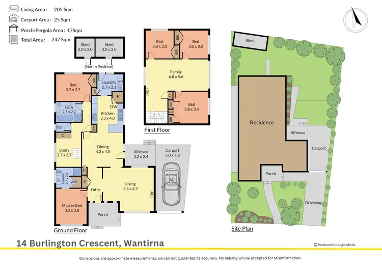 Floorplan of Homely house listing, 14 Burlington Crescent, Wantirna VIC 3152