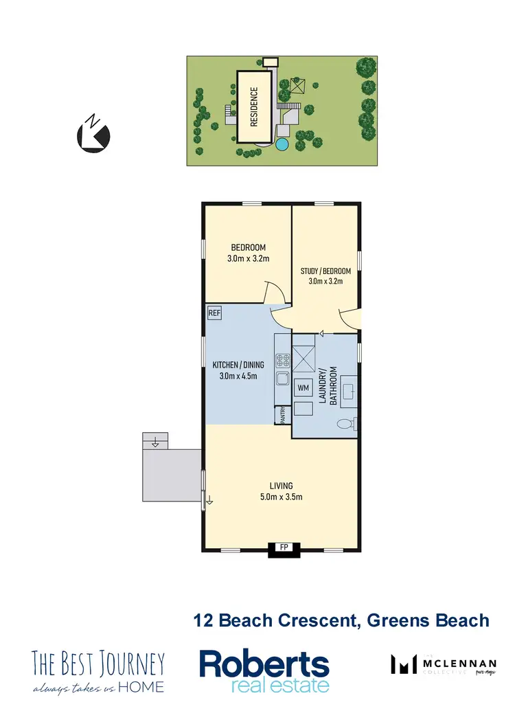 Floorplan of Homely house listing, 12 Beach Crescent, Greens Beach TAS 7270