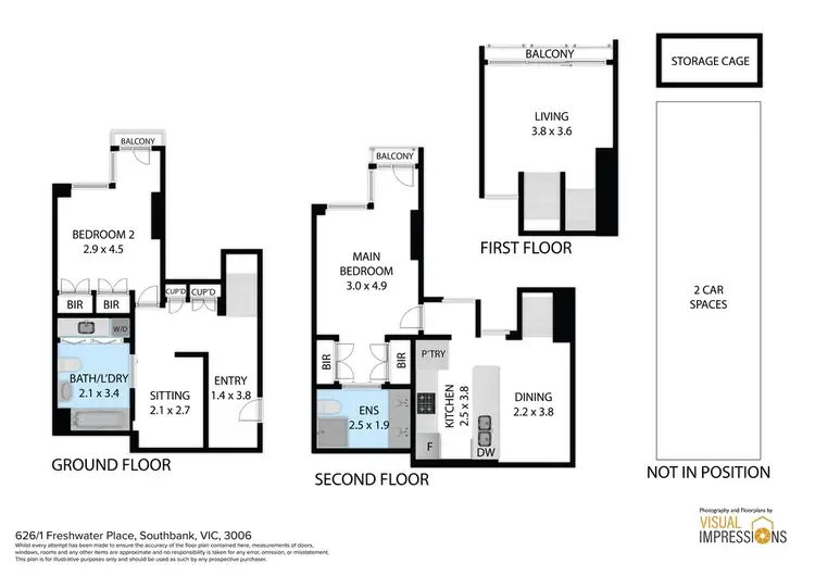 Floorplan of Homely apartment listing, 626/1 Queensbridge Square, Southbank VIC 3006
