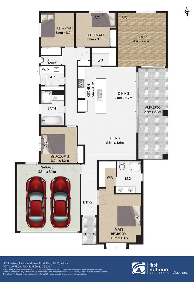 Floorplan of Homely house listing, 42 Ellabay Crescent, Redland Bay QLD 4165